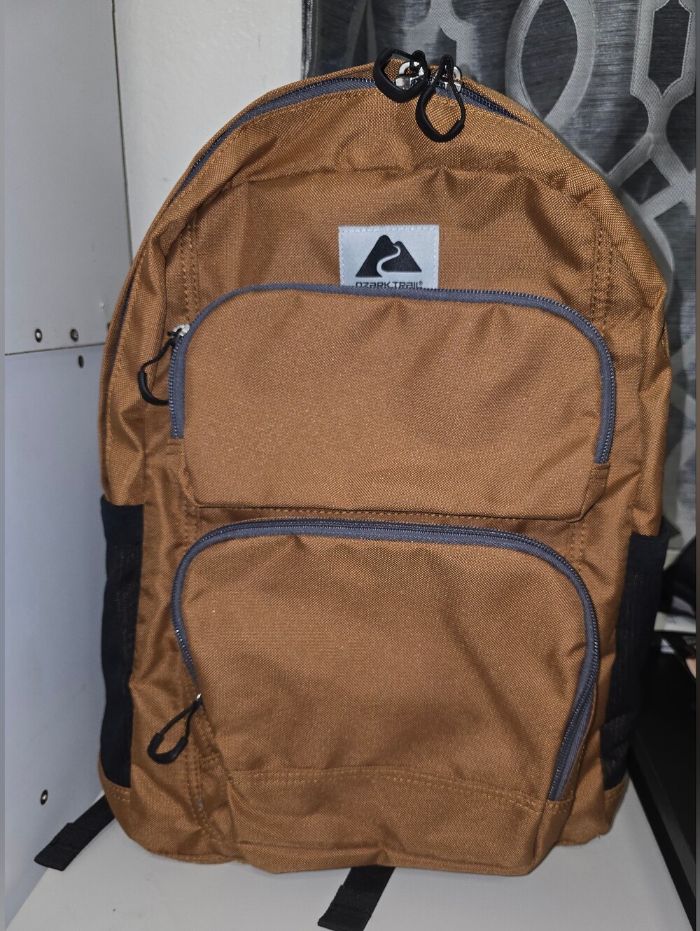 Quiksilver  Tan/Brown Dual Pocket Backpack